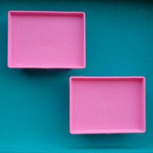 Barbie doll pink food tray ice cream shoppe kitchen accessories 80s